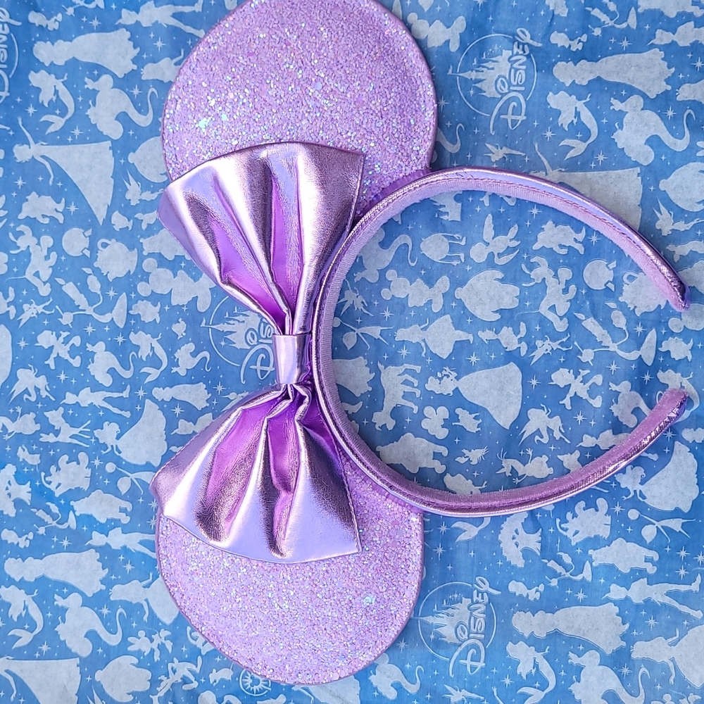 Purple sparkly Minnie Mouse Ears from Disney Parks